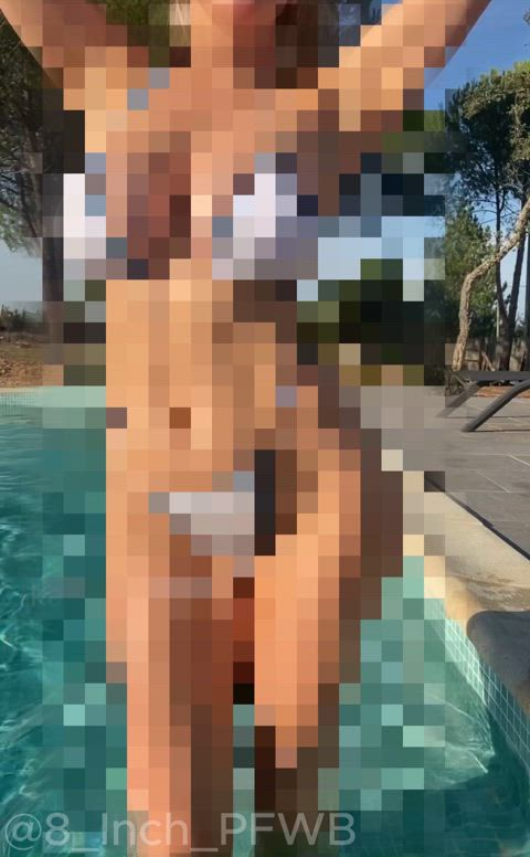 ass big tits bikini blonde censored pool snowbunnies stripping white girl clip