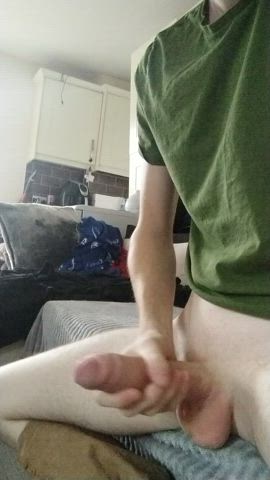 just me and my massive cock. freshly shaved