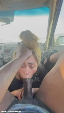 bbc car sex deepthroat ebony clip