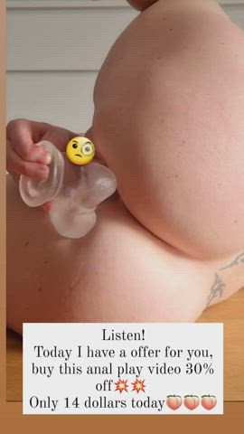 Anal Anal Play Ass Asshole Bubble Butt Homemade Hotwife Solo Tattoo clip