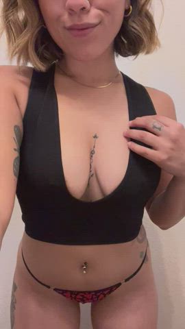 Nipples Pierced Tattoo Tease Tits clip