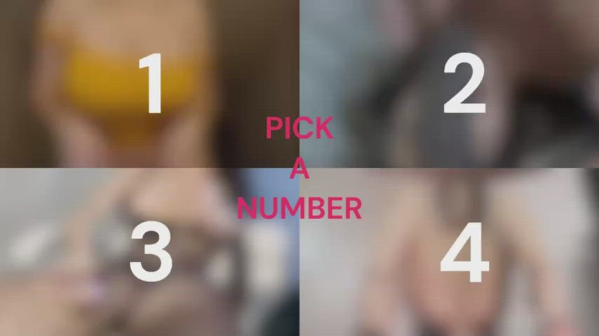 Try your luck, pick a number