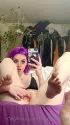 18 Years Old Amateur Emo Fingering Goth Homemade OnlyFans Shaved Pussy Teen clip