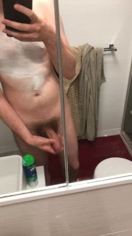 foreskin masturbating shaved clip