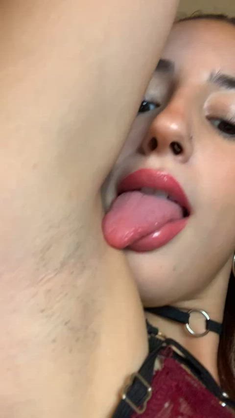 licking them for you