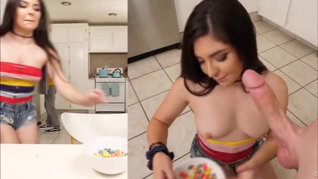 blowjob for cereal (before after)