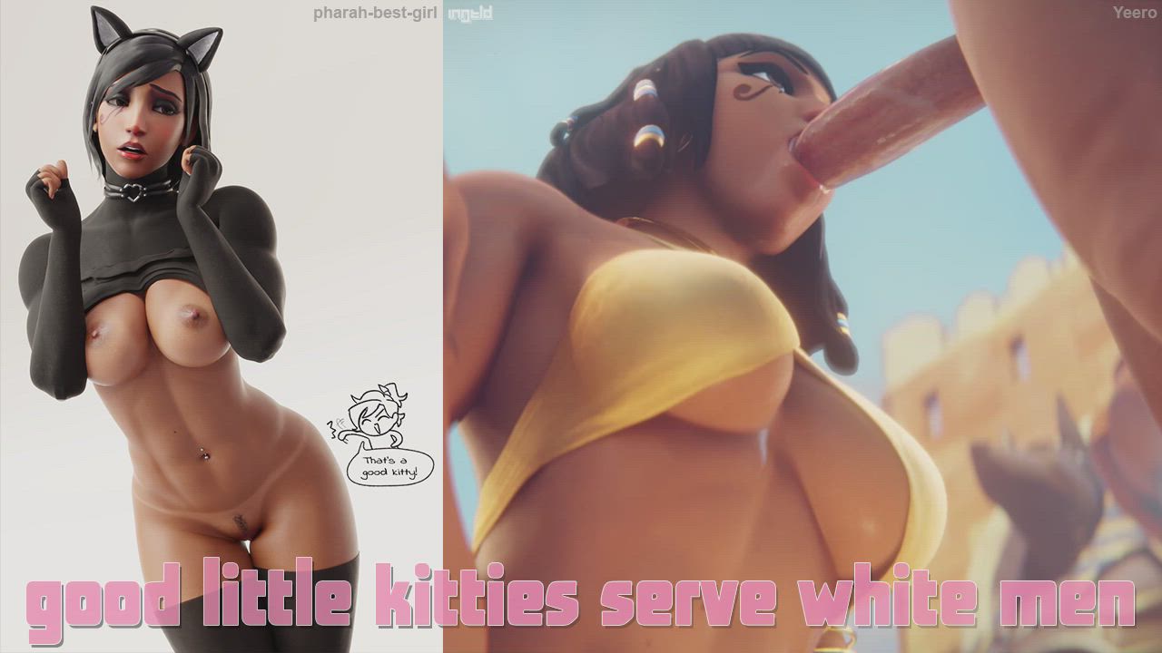 3D Animation BWC Caption Interracial Overwatch Split Screen Porn clip