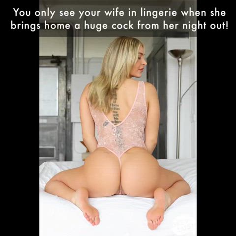 caption cheating cuckold hotwife pawg watching clip