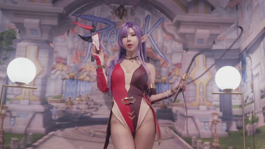 asian cosplay cute korean model clip