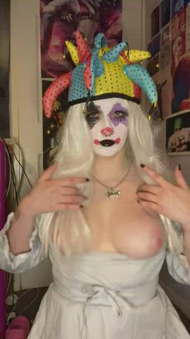 cum see me be a silly little clown on my onlyfans which is 50% off for the next 6