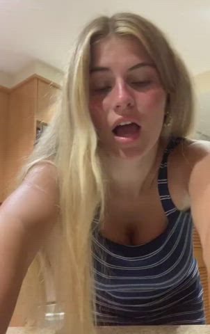 Blonde Busty TikTok clip