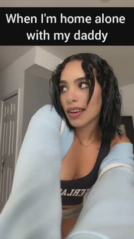 Big Ass Caption Daddy Dancing Daughter Latina Teen Twerking clip
