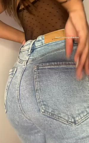ass dominatrix femdom findom jeans pants clip