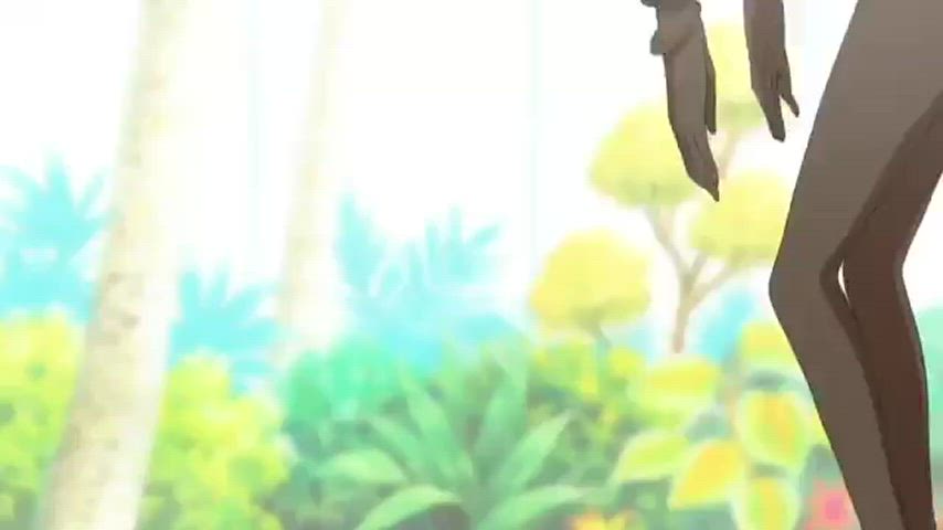 animation anime ass bikini boobs swimming pool clip