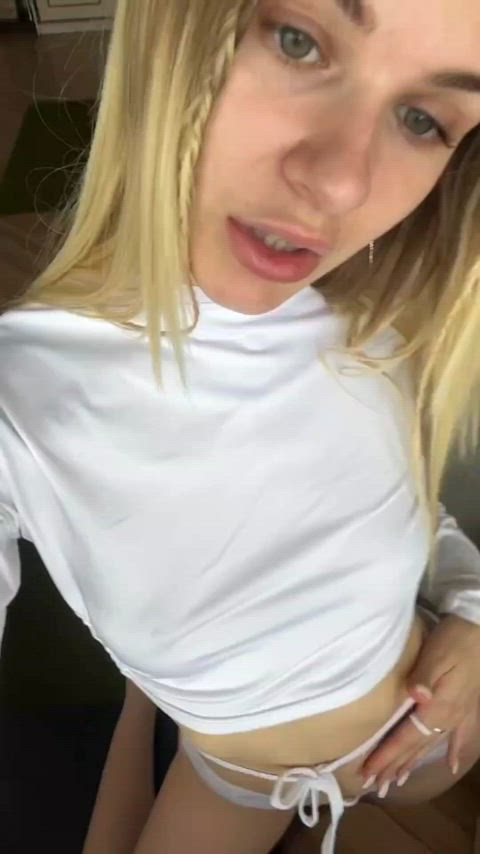 blonde teen tits clip