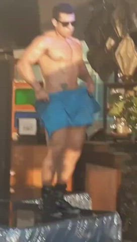 Gay Towel Teasing Stripper Dancing clip