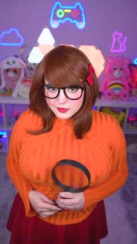 Big Tits Brunette Cosplay Costume Curvy Geek Glasses OnlyFans TikTok clip