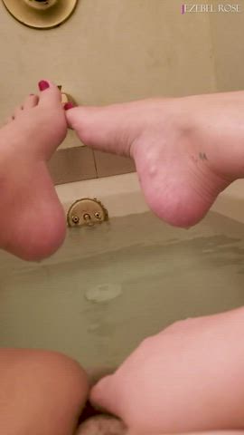 Lebanese Arab Foot Fetish After Pedicure Bath With Jezebel Rose