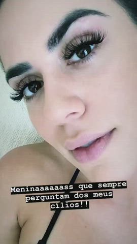 brazilian brown eyes brunette dani facial goddess labia sensual tease clip