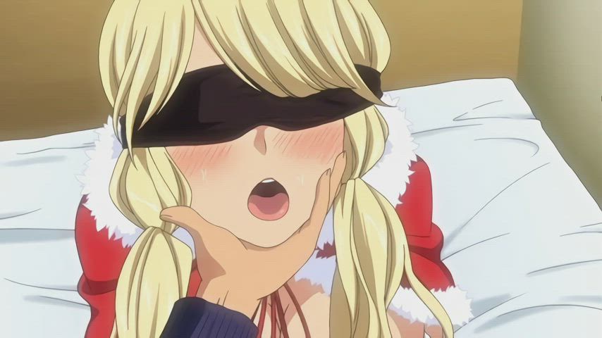 animation anime blindfolded blowjob christmas cum in mouth forced hentai toy clip