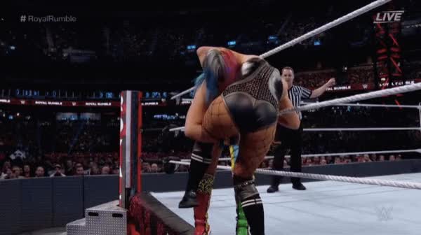 Becky Lynch big ass &amp; legs spread Royal Rumble 2019