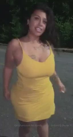 Big Ass Curvy Dress Public clip