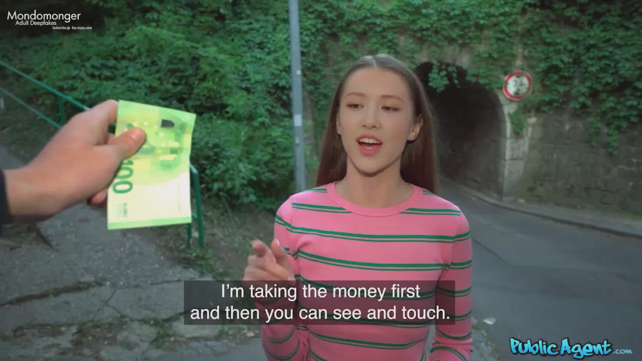 Asian Ass Celebrity Fake Korean Outdoor POV Skirt Sybil A Thong clip
