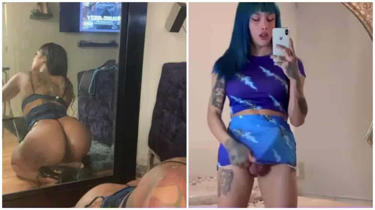 BabeCock Big Dick Cum Trans Twerking clip