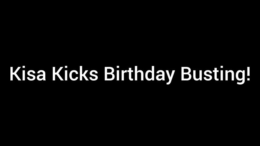 Kisa Kicks celebrates her birthday by ballbusting a willing CJ