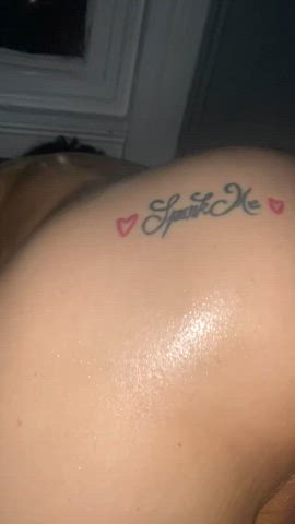 amateur ass bbw creampie doggystyle oiled pov slapping tattoo clip
