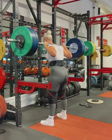Blonde Bodybuilder Fitness Gym Muscular Girl Norwegian Workout clip