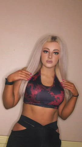 blonde cute teen tiktok clip