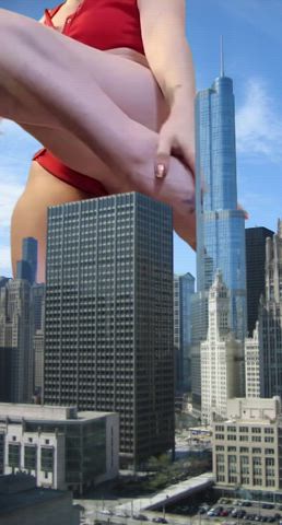 These giantess feet could crush your whole city…