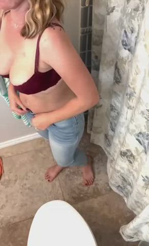 Ever watched a big tit milf cum in the shower