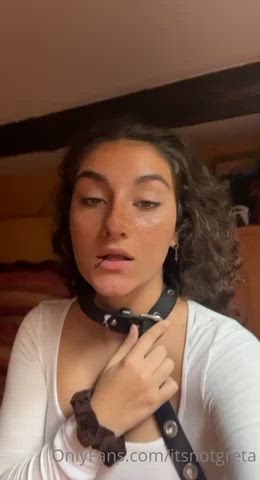 amateur breath play choking curly hair italian onlyfans slut slutty teen clip
