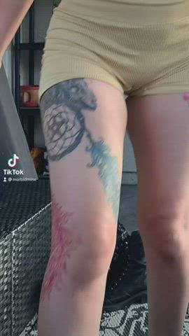 alt ass booty camel toe jiggling tattoo tiktok twerking yoga pants clip