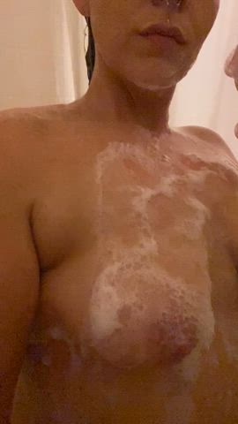 Soapy titties to start your day 