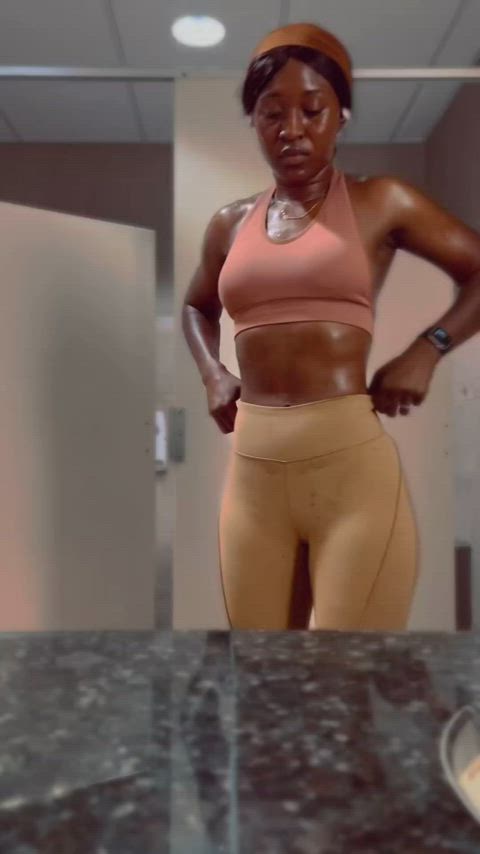 ass ebony spandex clip