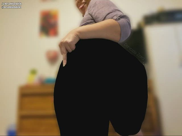 Just the outline of her big butt is enough for you, isn't it, Beta?