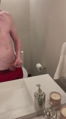 Big Dick Gay Masturbating Mirror OnlyFans Redhead clip