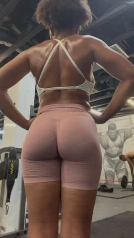 back arched booty fitness clip