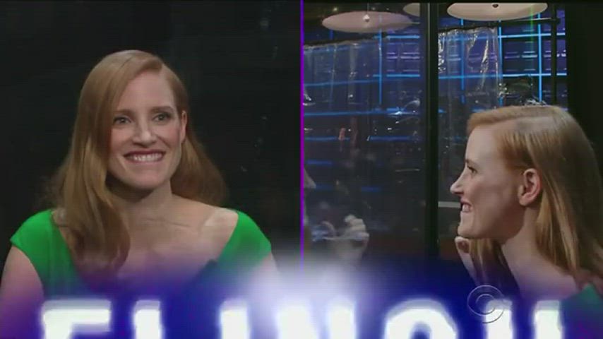 celebrity jessica chastain redhead clip