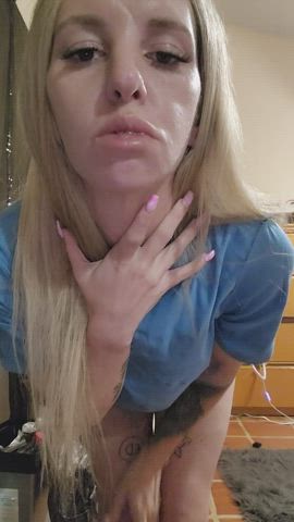 drooling milf spit clip