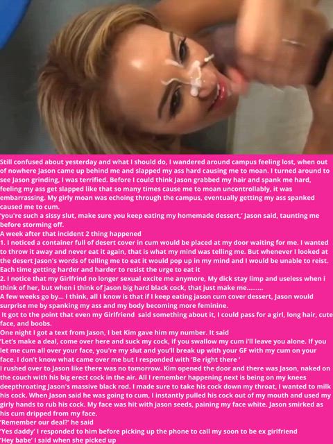 bbc bbc slut black blonde caption cum facial story white girl sissycaption clip