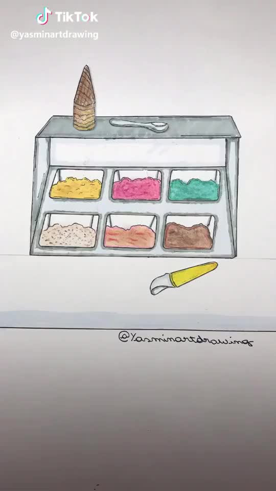 Ice Cream Stop Motion ❤️? #stopmotion #stopmotionbr #drawing #foryoupage