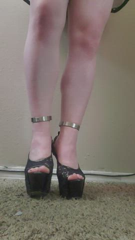 do you like my pretty painted toes and my ankle cuffs?