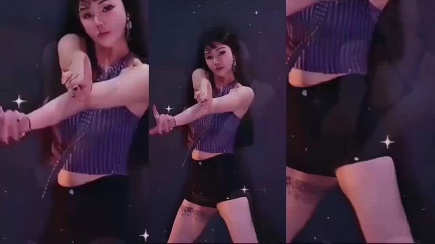 虎牙 零度 - NUNU NANA, Jessi. Sexy chinese babe dancing in shorts.(close up)