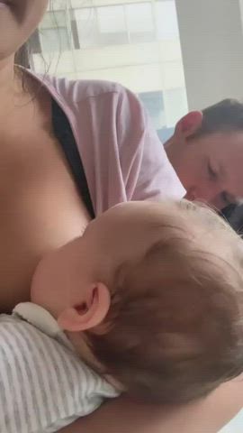 Australian Breastfeeding Brunette clip