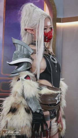 asian chinese cosplay cute korean model clip