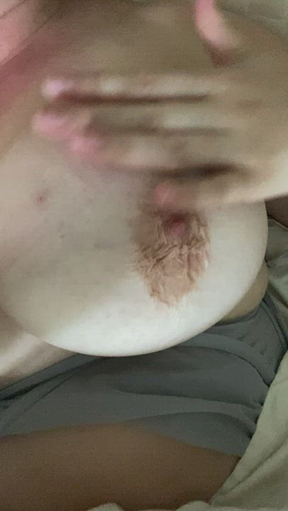Slapped my huge tits as you asked for. I’m a thing for your pl